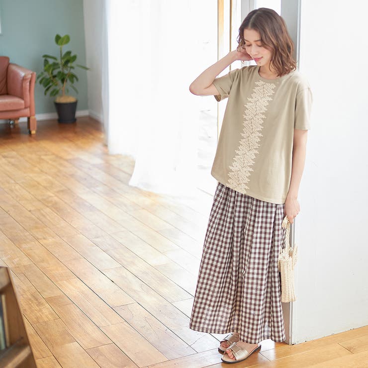 ベージュ | ガーデンレースプルオーバー | Viola e Viola