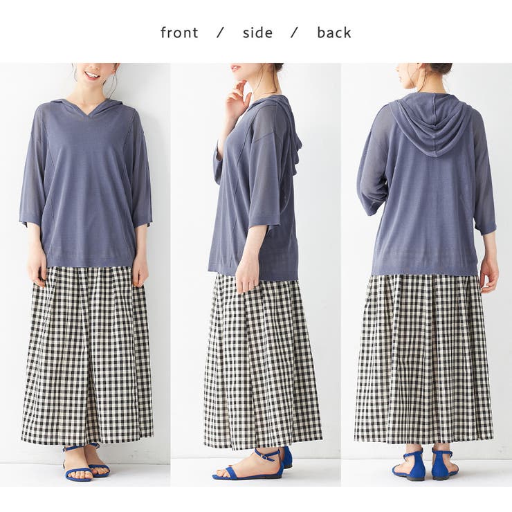 サマーニットパーカープルオーバー | Viola e Viola | 詳細画像3 