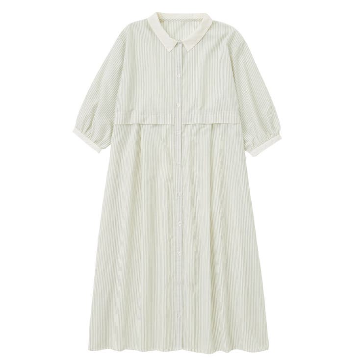 クレリックデザインウエスト切替ワンピース[品番:ATTW0007652 クレリックデザインウエスト切替ワンピース[品番:ATTW0007652