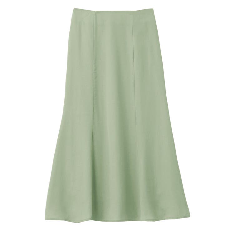 ライトグリーン | 麻調カラーマーメイドスカート | alotta
