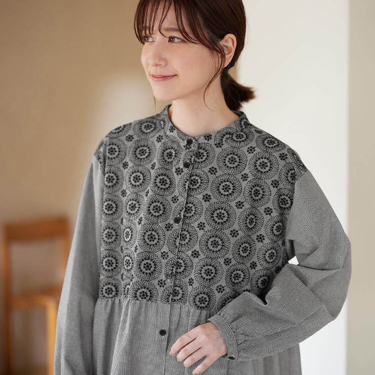 刺しゅうの大人シャツワンピース | Viola e Viola | 詳細画像12 