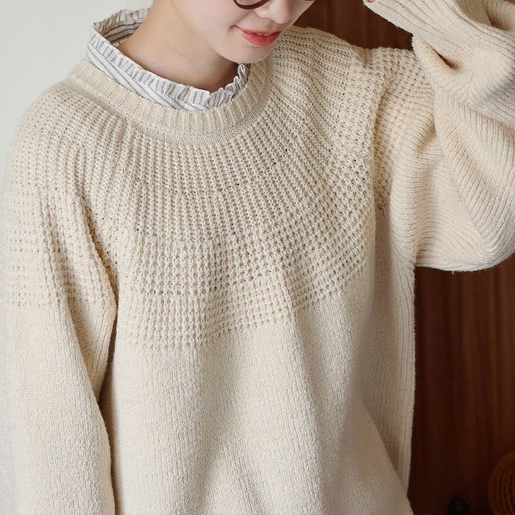 機能付求心編みニット | Viola e Viola | 詳細画像1 