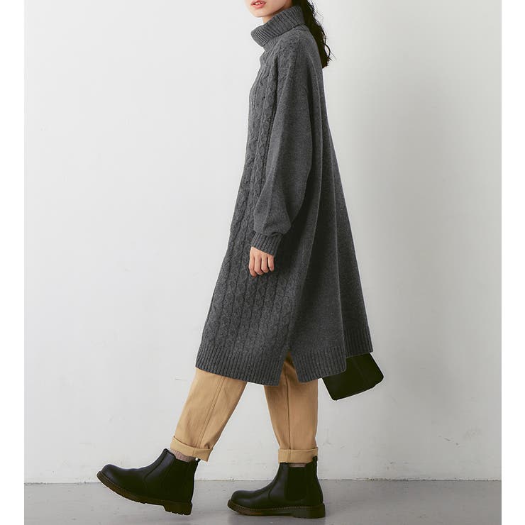 ふんわりケーブルニットワンピ | Viola e Viola | 詳細画像11 