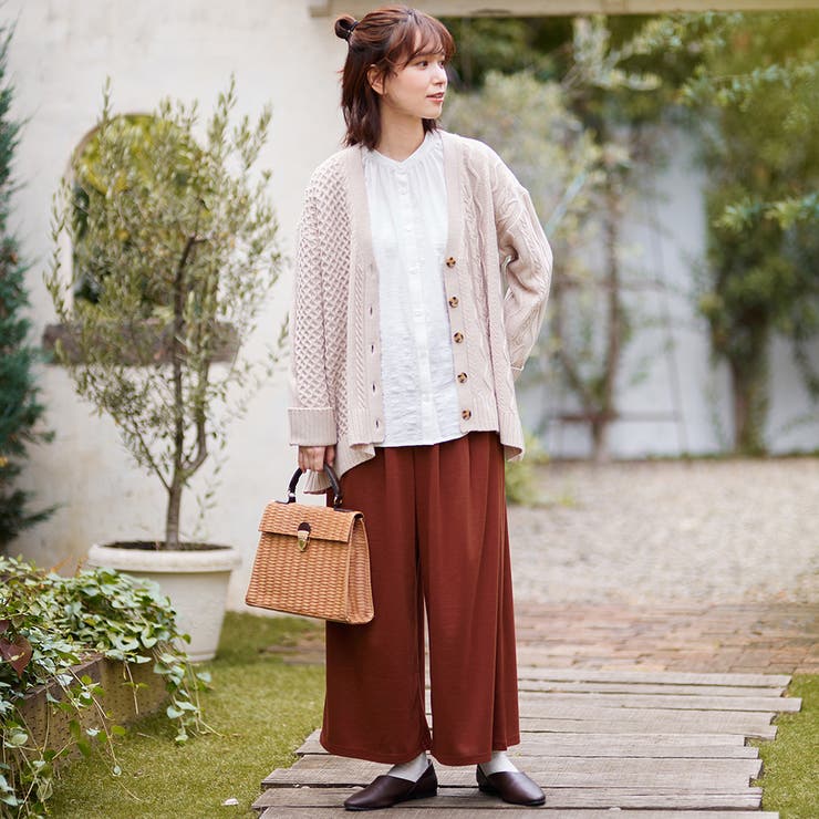 ケーブル柄フレアカーディガン | Viola e Viola | 詳細画像2 