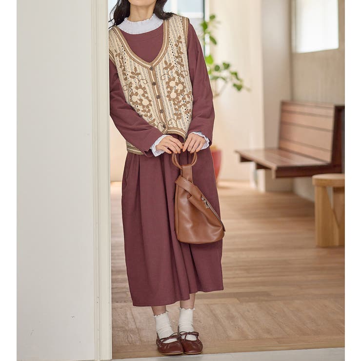 お花刺しゅうクロシェベスト | Viola e Viola | 詳細画像3 