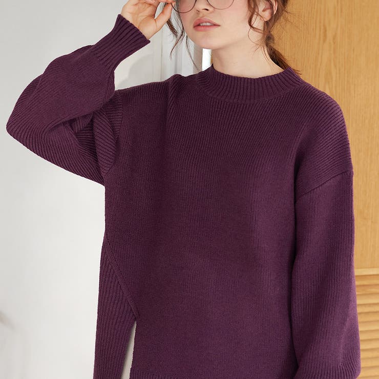 機能付サイドスリットハイネックニット | Viola e Viola | 詳細画像20 