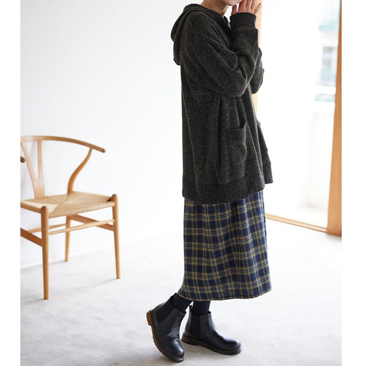 ニット風カットソーパーカーチュニック | Viola e Viola | 詳細画像5 