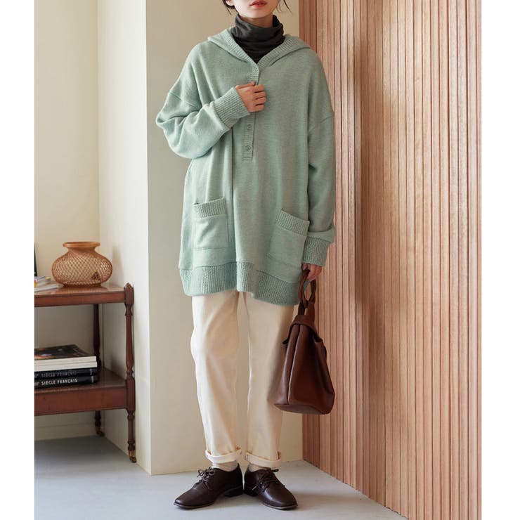 ニット風カットソーパーカーチュニック | Viola e Viola | 詳細画像7 