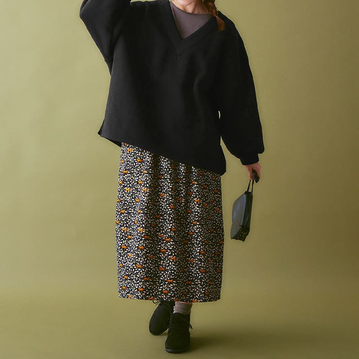 裏起毛深Ｖネックデザインチュニック | Viola e Viola | 詳細画像5 