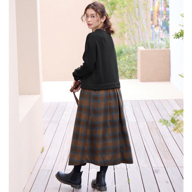 楽ちんコーデ裏起毛ドッキングワンピ | Viola e Viola | 詳細画像18 