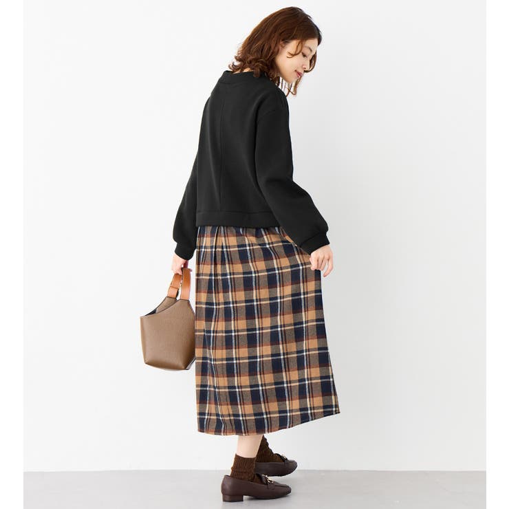 楽ちんコーデ裏起毛ドッキングワンピ | Viola e Viola | 詳細画像22 