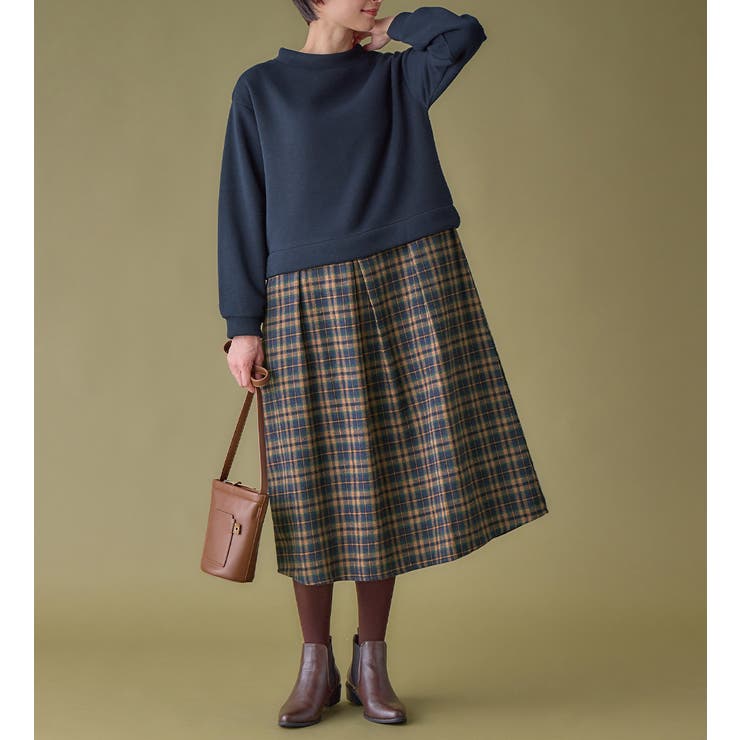 楽ちんコーデ裏起毛ドッキングワンピ | Viola e Viola | 詳細画像37 