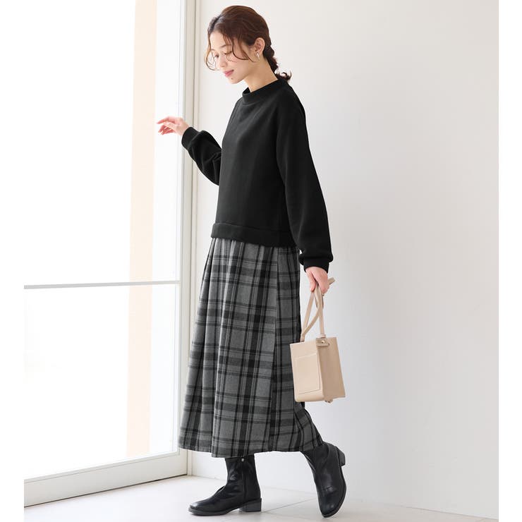 楽ちんコーデ裏起毛ドッキングワンピ | Viola e Viola | 詳細画像42 