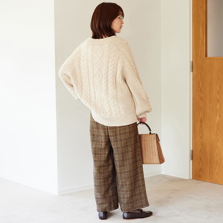 ゆるストレートチェックパンツ | Viola e Viola | 詳細画像7 