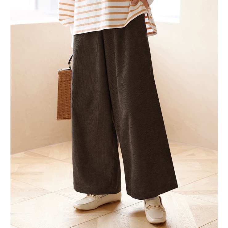 裏地あったかふんわり裏起毛ワイドパンツ | Viola e Viola | 詳細画像19 