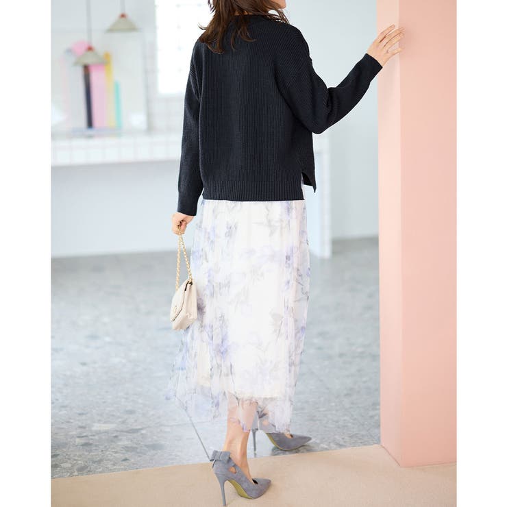 ケーブル柄ハイネックニットプルオーバー | alotta | 詳細画像21 