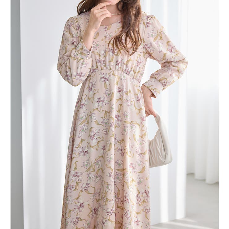 ふんわり裏起毛花柄ワンピース | alotta | 詳細画像11 