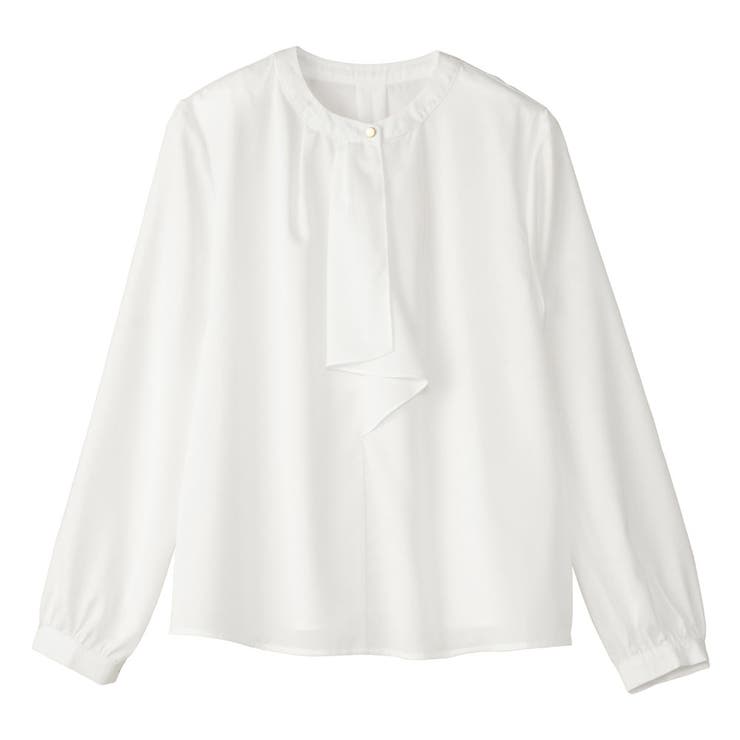 金ボタン付ボウタイブラウス        | alotta | 詳細画像9 