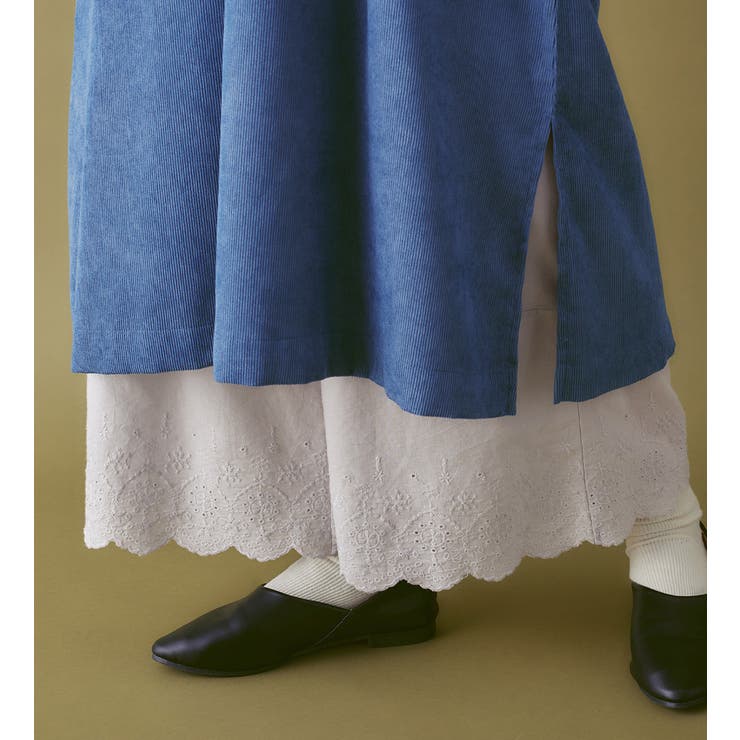 ライトグレー | あったか綿裾レースペチパン | Viola e Viola
