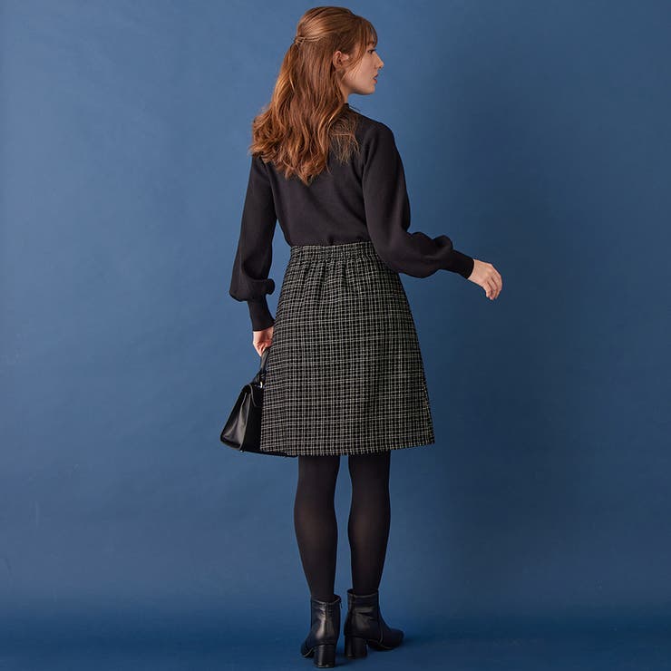 ラメツイードラップ風ミニスカート     | alotta | 詳細画像9 