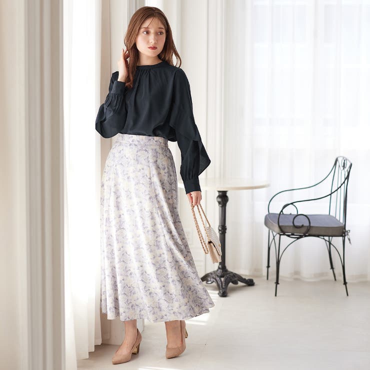 フリル袖プチハイネックブラウス      | alotta | 詳細画像13 