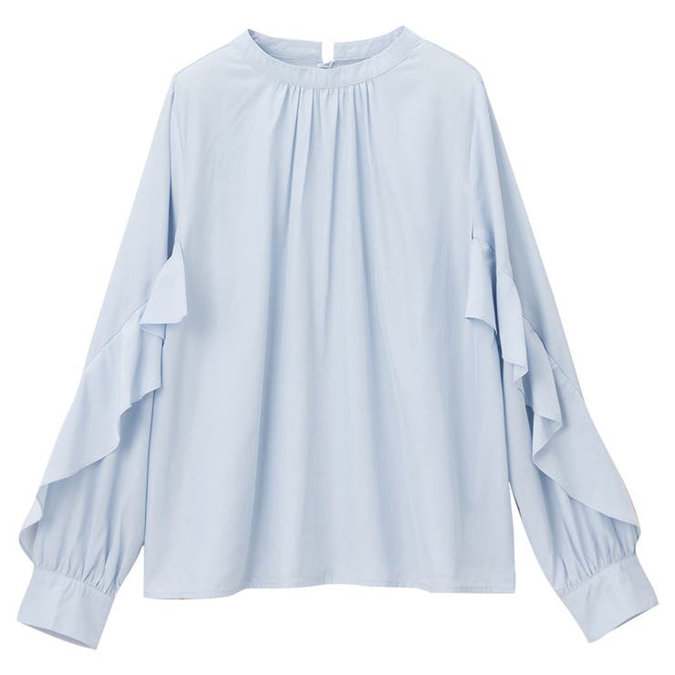 フリル袖プチハイネックブラウス      | alotta | 詳細画像15 