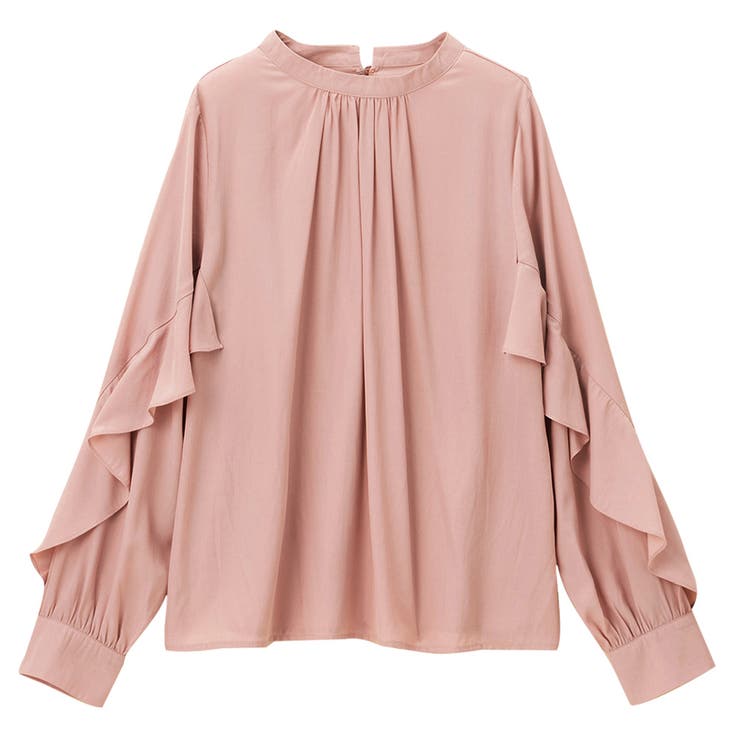 フリル袖プチハイネックブラウス      | alotta | 詳細画像17 