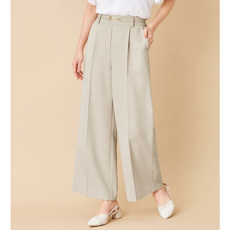 ビット付ワイドパンツ | alotta | 詳細画像1 