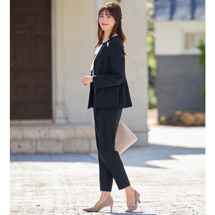 洗える！多機能ペプラムジャケットスーツ  | alotta | 詳細画像17 