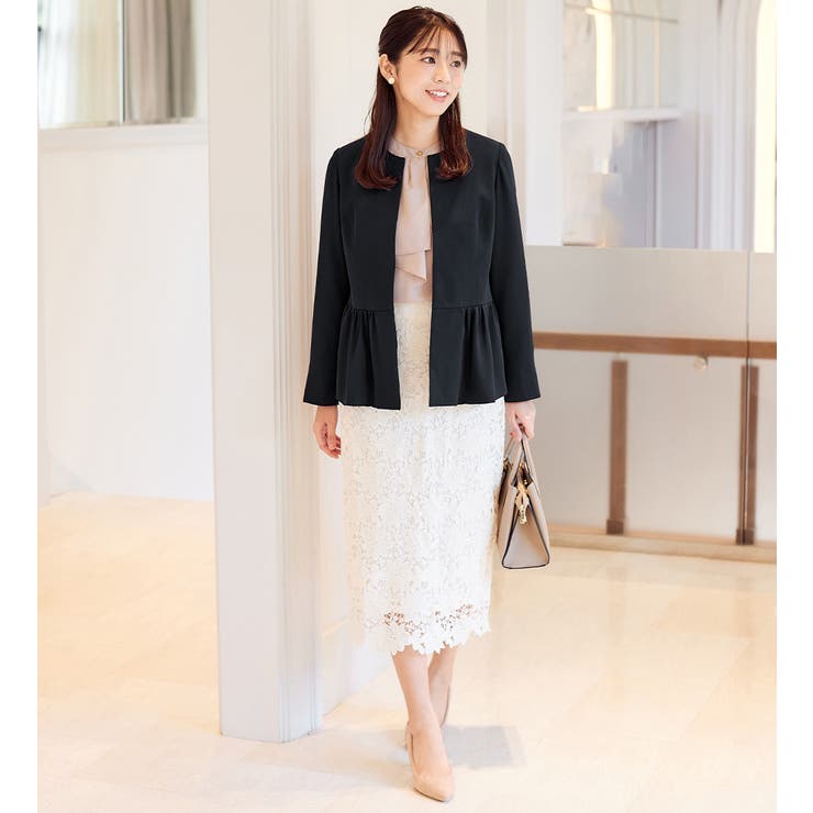 洗える！多機能ペプラムジャケットスーツ  | alotta | 詳細画像23 