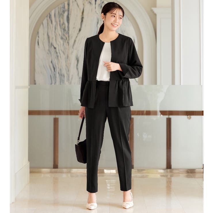 洗える！多機能ペプラムジャケットスーツ  | alotta | 詳細画像25 