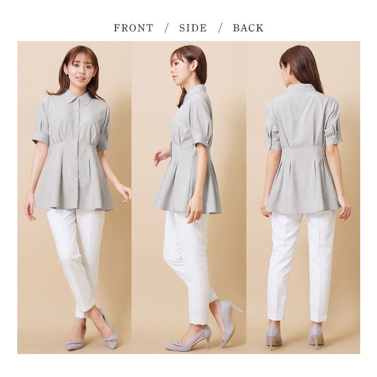 ウエストタックパール調チュニックブラウス | alotta | 詳細画像3 