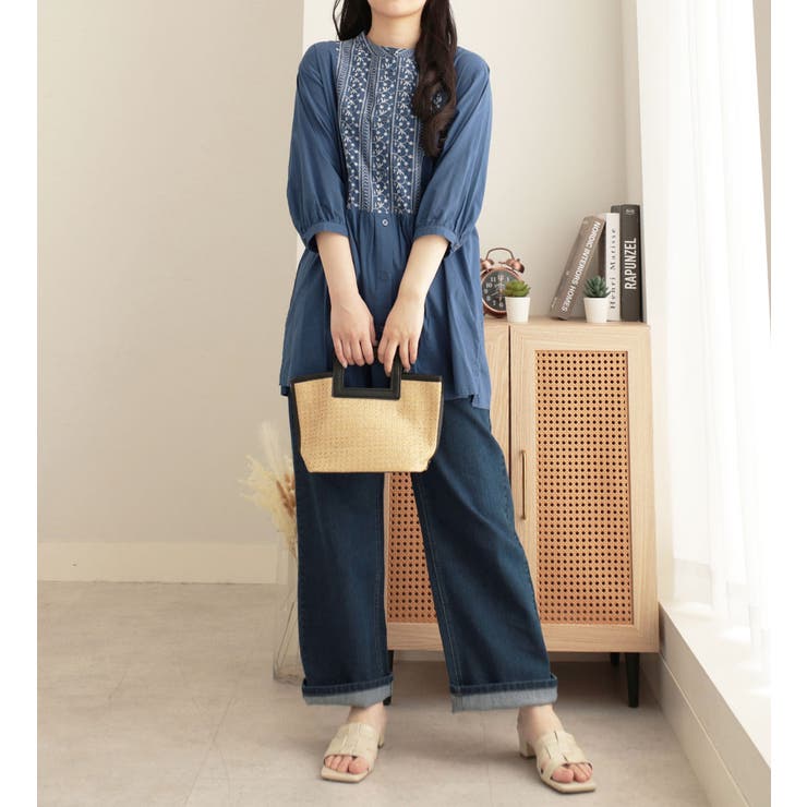 刺しゅうデザインシャツチュニック | Viola e Viola | 詳細画像16 