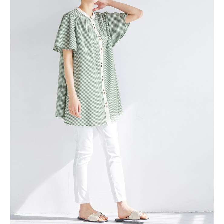 クレリックデザインフレアー袖チュニック | Viola e Viola | 詳細画像10 