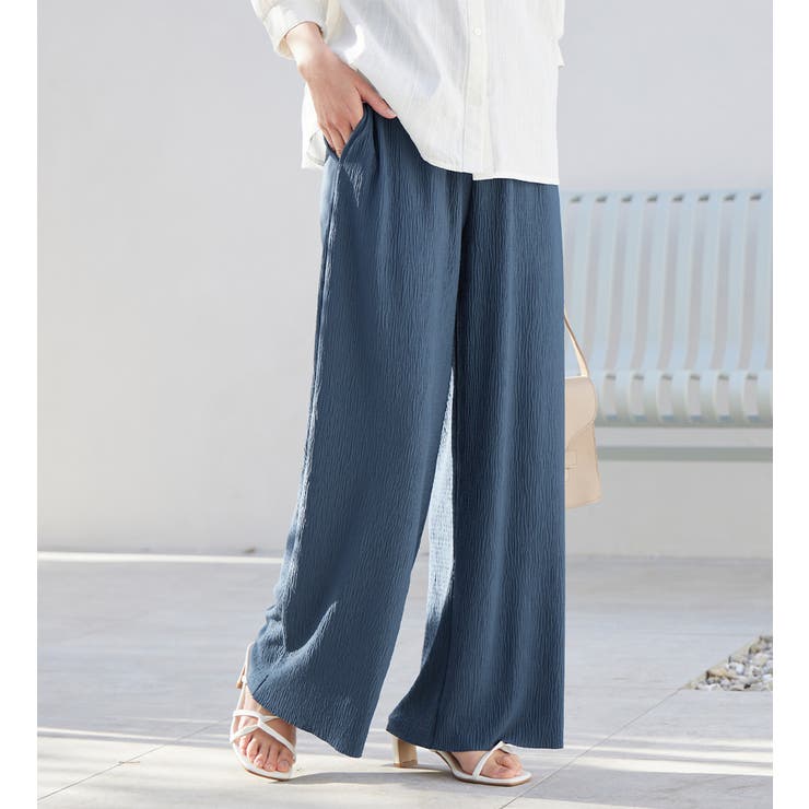 楽ちんきれいセミワイドパンツ | Viola e Viola | 詳細画像9 