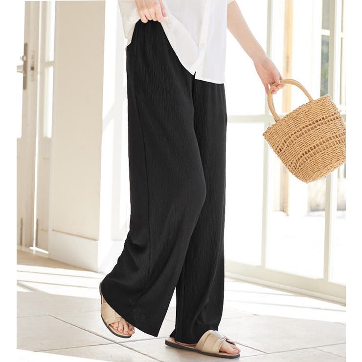 楽ちんきれいセミワイドパンツ | Viola e Viola | 詳細画像29 