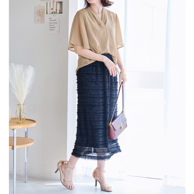 FENDI スキッパートップス インナーセット インナー付スキッパーブラウス[品番：ATTW0007213]｜alotta