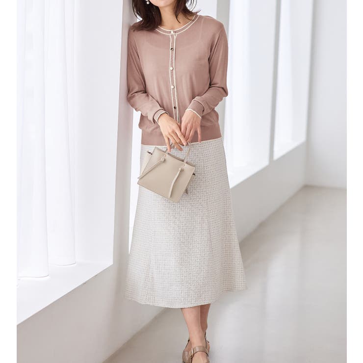 配色サマーニットカーディガン | alotta | 詳細画像6 