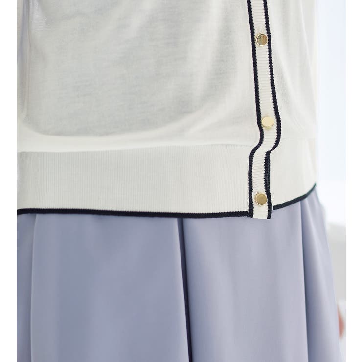 配色サマーニットカーディガン | alotta | 詳細画像13 