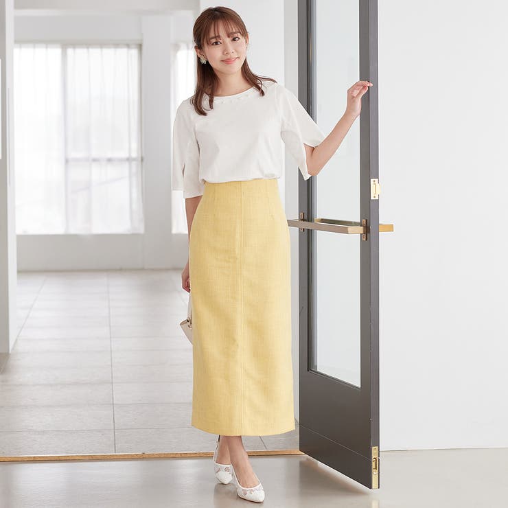 さらひやコットンパール調デザインＴシャツ | alotta | 詳細画像11 