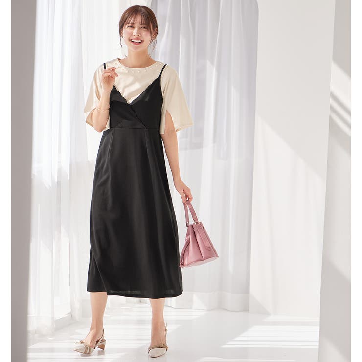 さらひやコットンパール調デザインＴシャツ | alotta | 詳細画像14 