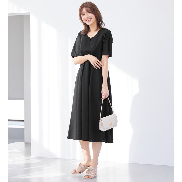 タック袖Aラインワンピース[品番：ATTW0007217]｜alotta（アロッタ