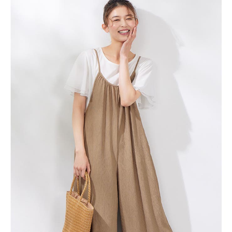 モカ | ゆるワイドキャミソールサロペット | Viola e Viola