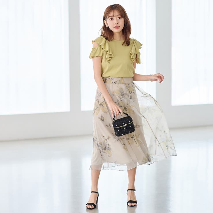 オープンショルダーテレコリブトップス | alotta | 詳細画像6 