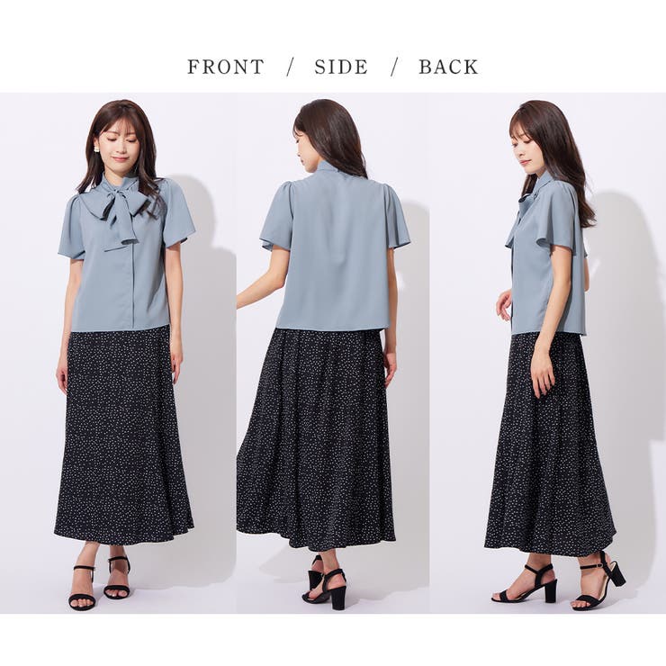 ２ＷＡＹパール調ボウタイブラウス | alotta | 詳細画像6 