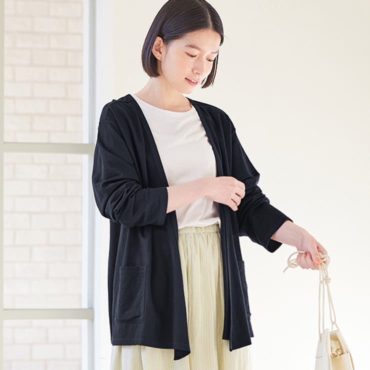 ひんやり冷感カーディガン＜ミドル丈＞ | Viola e Viola | 詳細画像1 