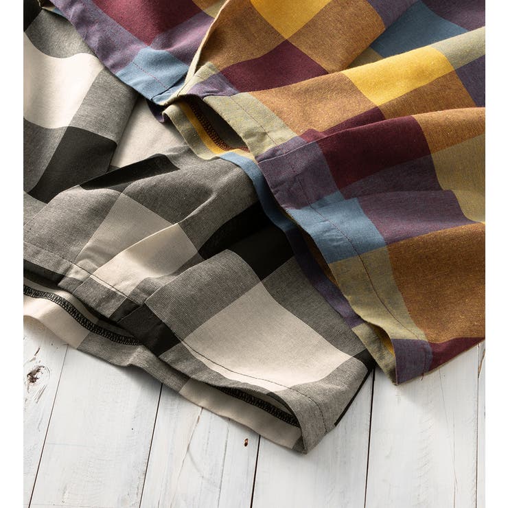 ビッグチェック裾タックブラウス | Viola e Viola | 詳細画像2 