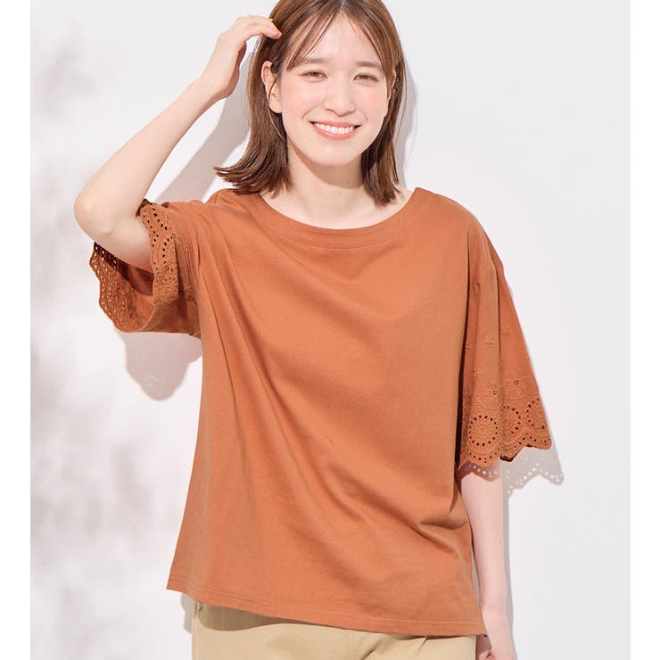 コカコーラ レースリメイク異素材Tシャツ 個性的 フェアリーグランジ フェミニン モチーフプリントブラウスTシャツ /日本製/洗える （カットソー