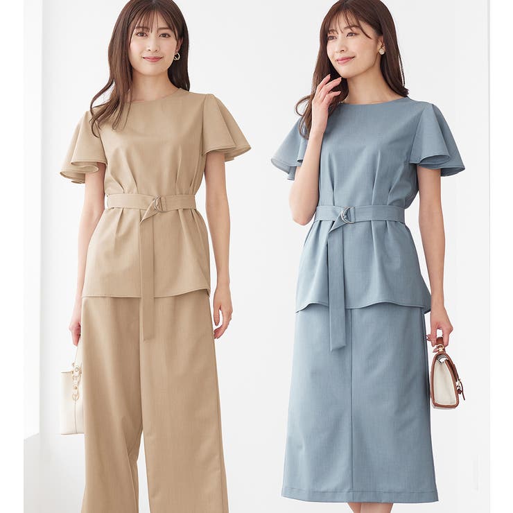 麻調袖タックブラウス | alotta | 詳細画像1 