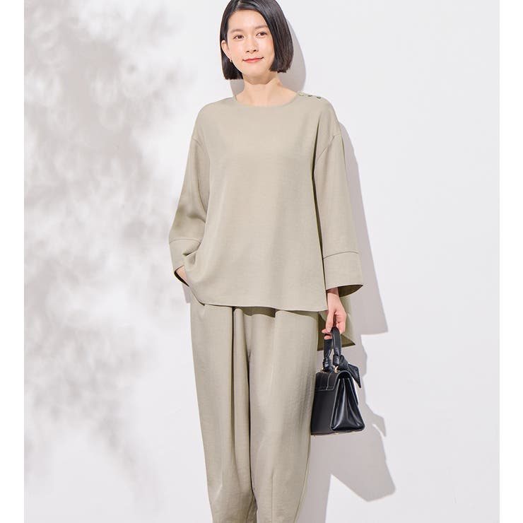 サンドベージュ | リネンライクパンツセットアップ | Viola e Viola